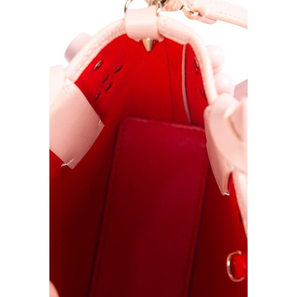 CHRISTIAN LOUBOUTIN Pink Leather Cabata Mini Tote Crossbody Bag - Picture 8 of 8
